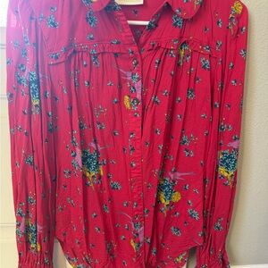 Maeve by Anthropologie colorful blouse